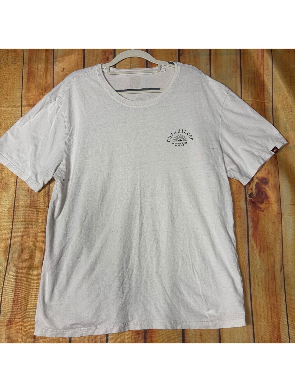 White Quiksilver Graphic T-Shirt